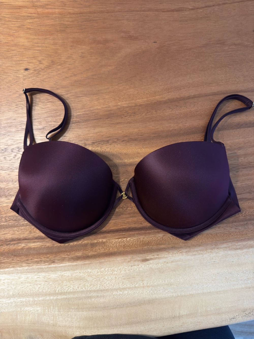 Victoria's Secret Very Sexy Smooth Push-Up Bra Deep Plum Adjustable Back Straps